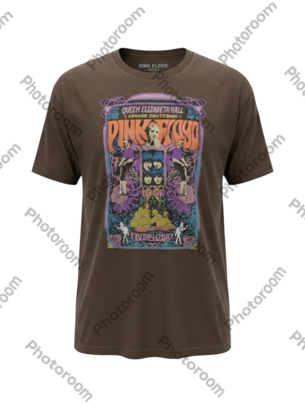 Pink Floyd Men's Band Tee Brown L